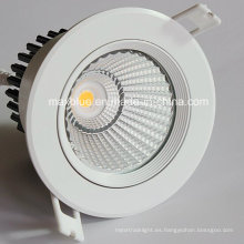 15W Epistar COB LED techo Downlight Agujero 92mm